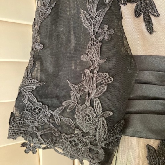 Satin And Tulle Formal Dress - Picture 7 of 10